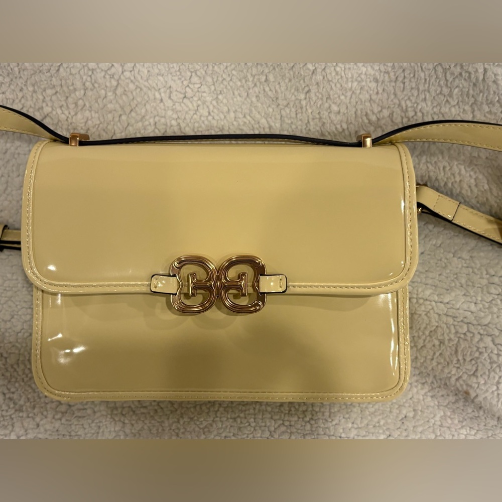 Sam Edelman Christy Convertible Bag- Light Yellow Patent -NWT